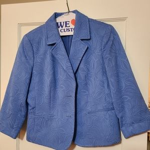 Beautiful blue amazing fabric blazer from Talbots